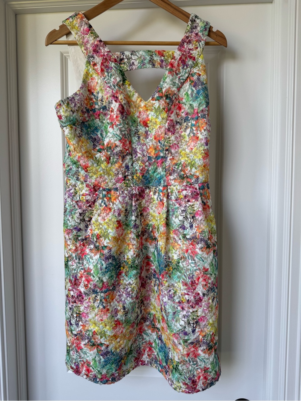 Yumi Women’s US 8 UK 12 Floral Lace Fit Flare Dress Multicolor NWT